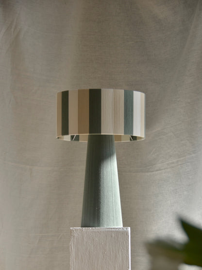 Table lamp electra remix stripy trio green