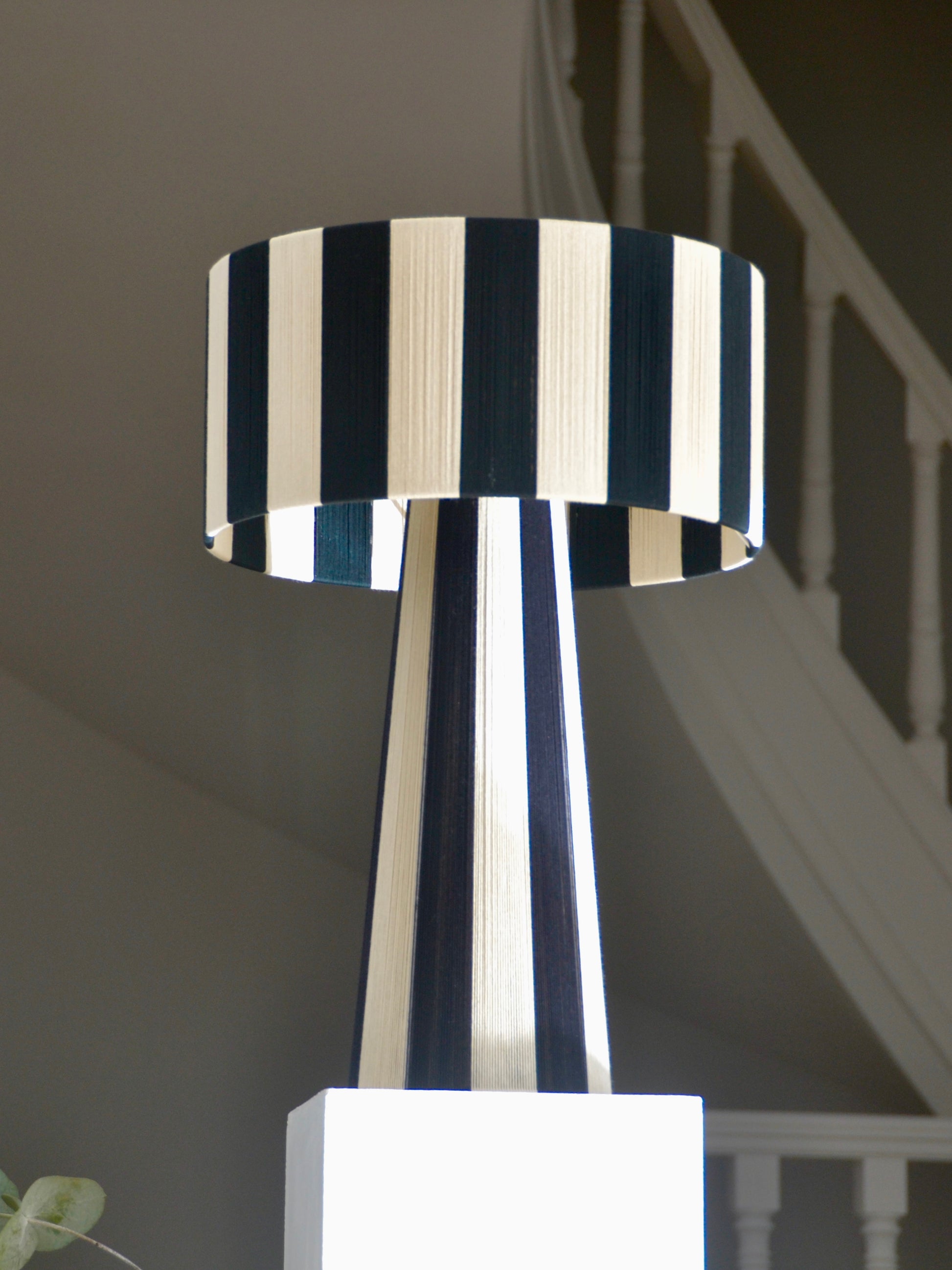 Table lamp electra stripy duo beige & black