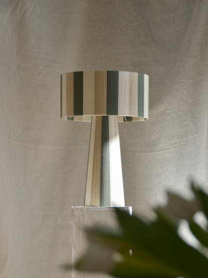 Table lamp electra stripy trio green