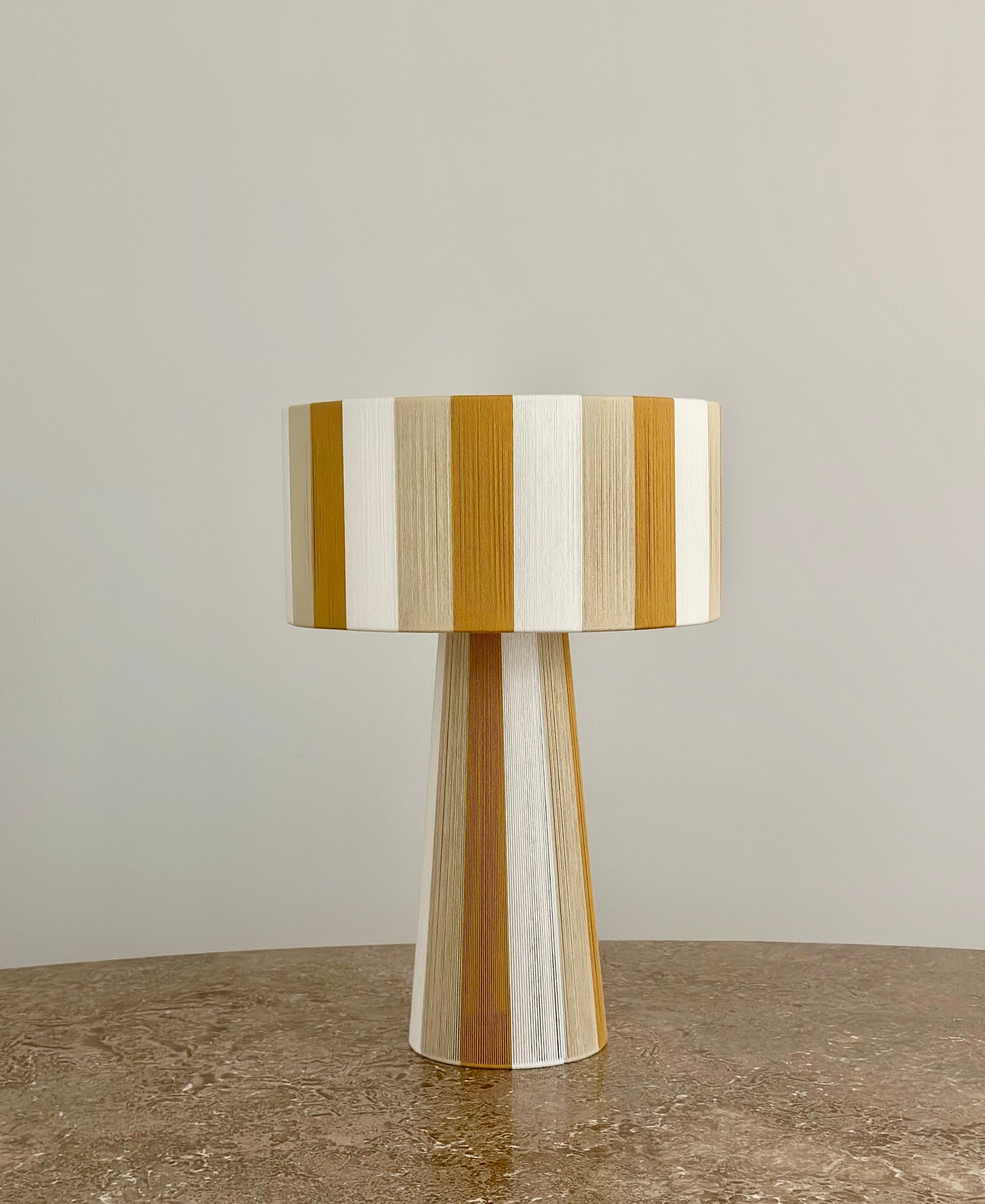 Table lamp electra strypy trio mustard